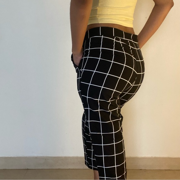 Vero moda Cotton checked pants / checker trousers - Picture 2 of 11